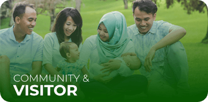 community & visitor komuniti-pelawat